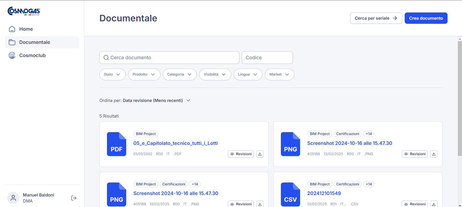 Cosmogas - Documental